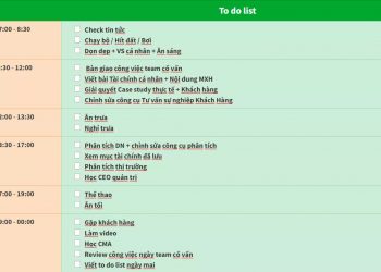 Hoàn thiện mục tiêu cuộc sống mỗi ngày